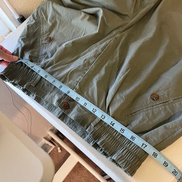 Patrizia S By Mondi Germany Green High Waisted Zipper Cropped Trousers Size 18/L - Picture 13 of 16